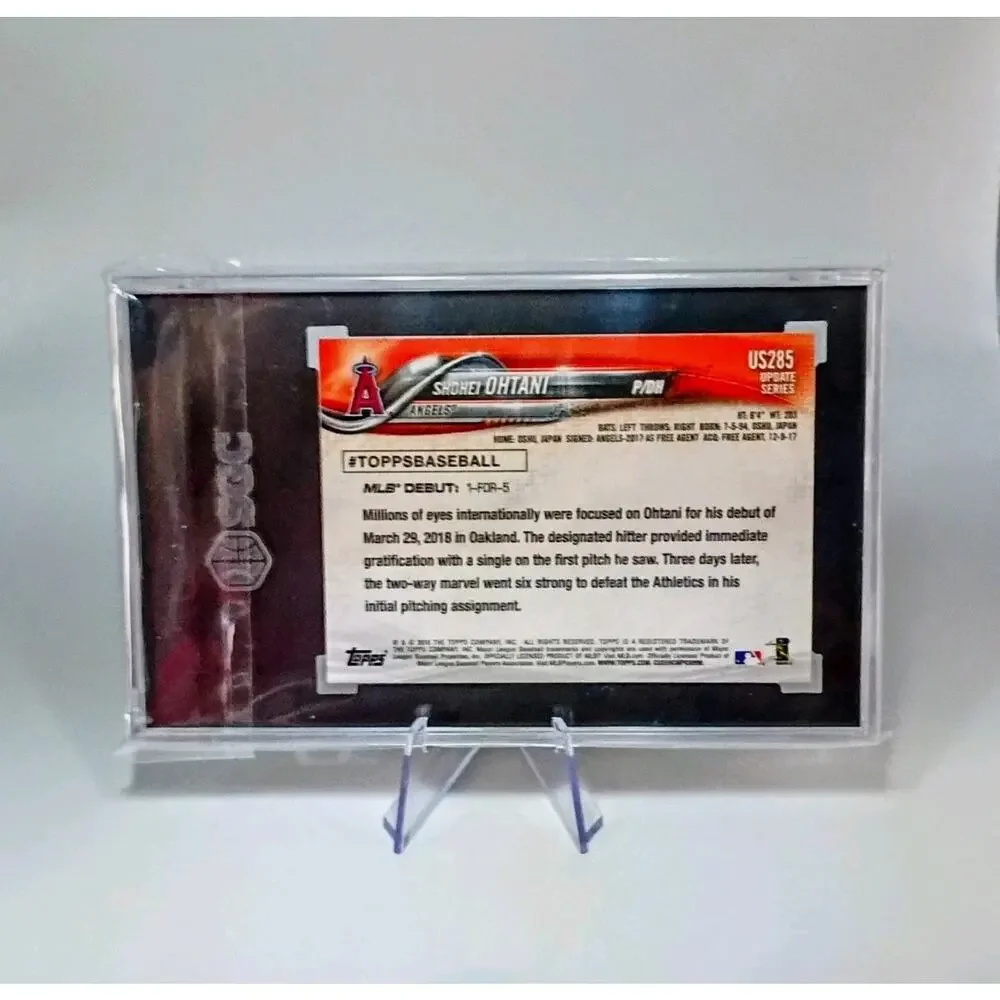 Shohei Ohtani Rookie Debut #US285 Topps 2018 SGC 9.5 - Picture 3 of 6